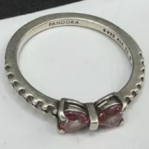 Sterling Silver Pandora Bow Ring